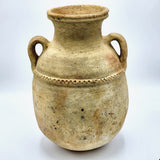 Vintage Berber Clay Ghee Pot - Authentic Moroccan Pottery, 80+ Years Old